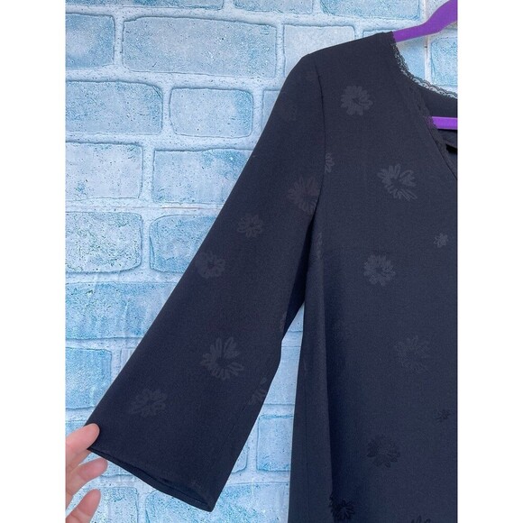 Claudie pierlot Paris black with floral undertones print size 36/6 - Picture 5 of 12